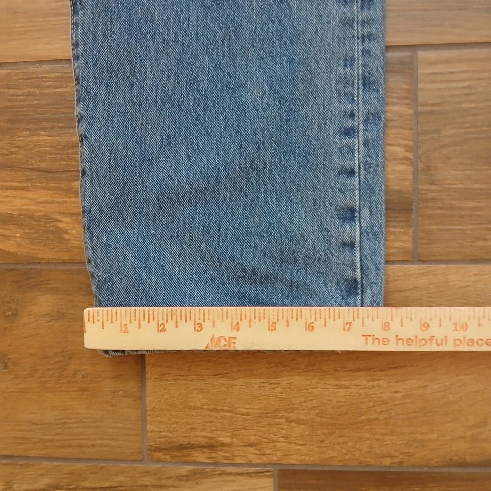 Levi's 501 Jeans Mens 38x32 (FITS 37x30) Blue Button Fly Straight Leg Cotton